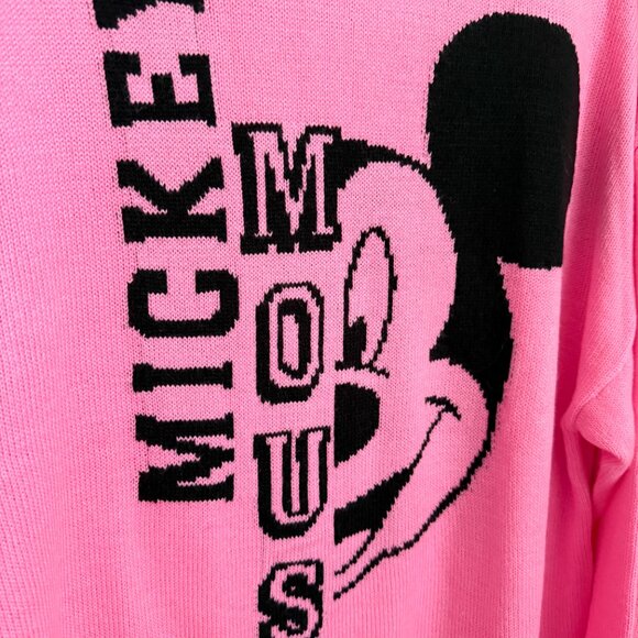 H&M - MICKEY MOUSE Jacquard Sweater - Pink - XL - Picture 3 of 6